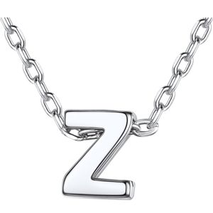 silvora sterling silver letter necklace